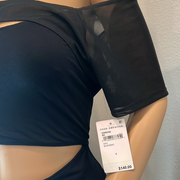 Good American Body-Con Dress-Black-Size(XL) - Picture 3 of 6